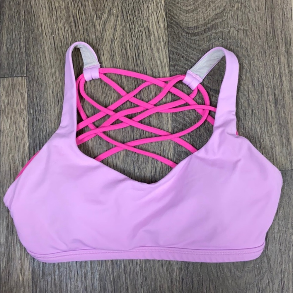 Lululemon Free to be Wild Bra - size 2 - pink